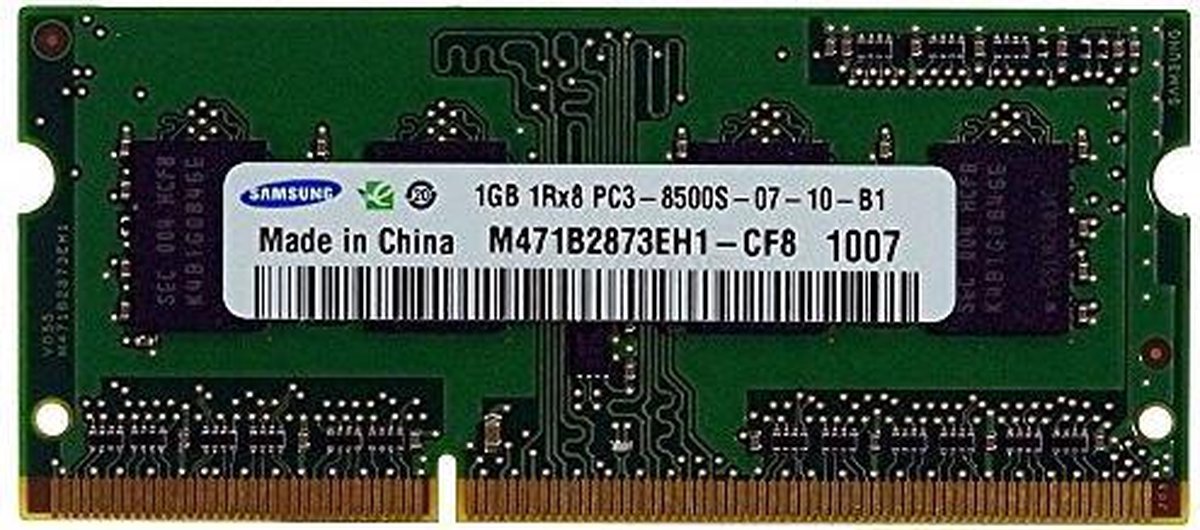 Notebook RAM 1 GB Samsung M471B2873EH1-CF8 PC3-8500S-07-10-B1 ID10880