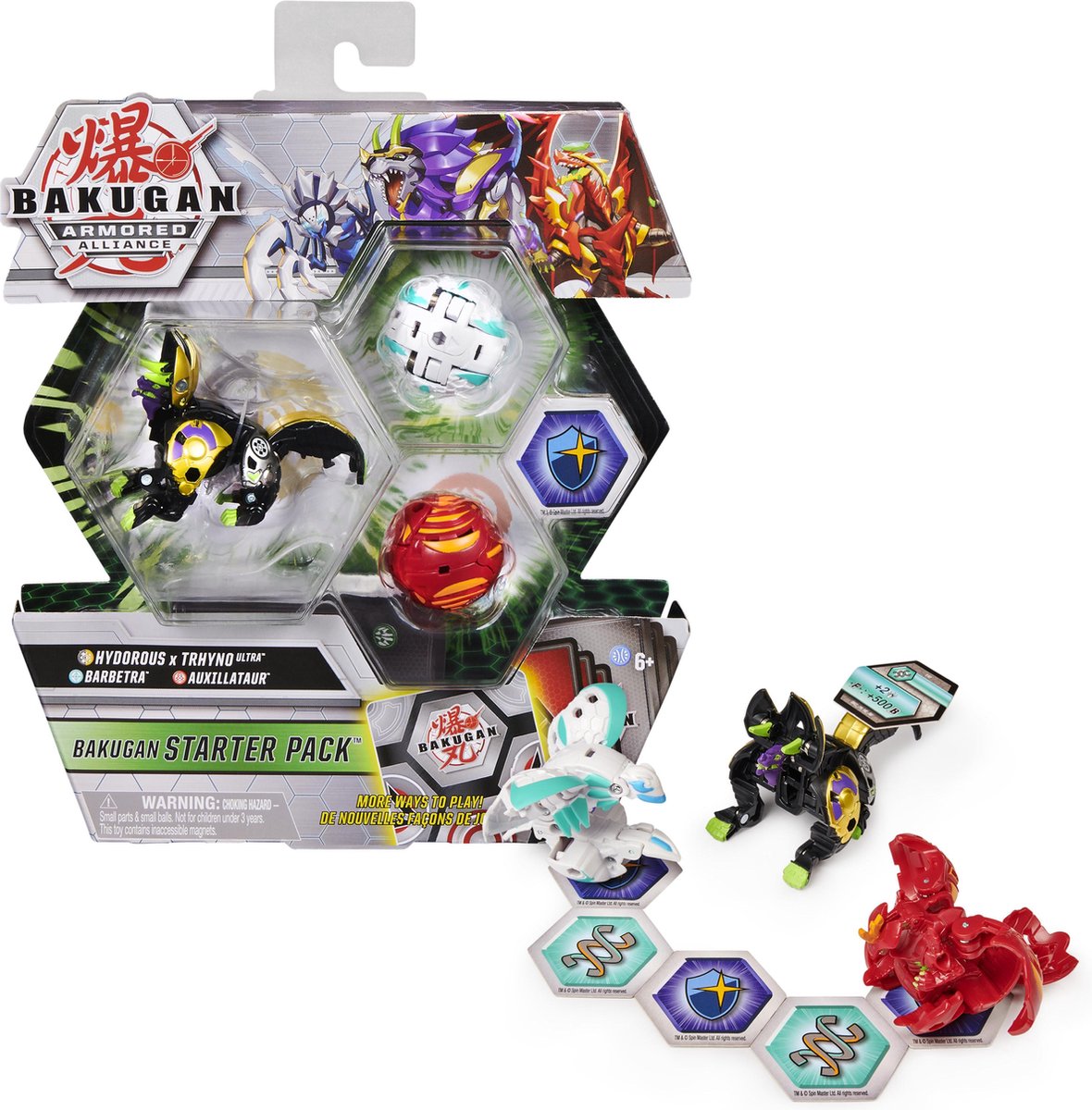 """""Bakugan-startpakket 3-pack"" Fused Hydorous x Thryno Ultra "" Armored Alliance verzamelbare act