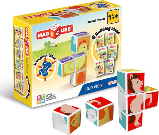 Geomag MagiCube - Creatieve bouwset voor de allerkleinsten! - Educatief