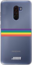 6F hoesje - geschikt voor Xiaomi Pocophone F1 -  Transparant TPU Case - #LGBT - Horizontal #ffffff