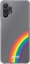 6F hoesje - geschikt voor Samsung Galaxy A32 5G -  Transparant TPU Case - #LGBT - Rainbow #ffffff