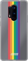 6F hoesje - geschikt voor OnePlus 8 Pro -  Transparant TPU Case - #LGBT - Vertical #ffffff