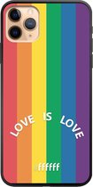 6F hoesje - geschikt voor iPhone 11 Pro Max -  TPU Case - #LGBT - Love Is Love #ffffff