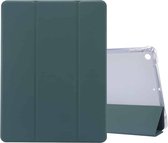 Geschikt Voor iPad 9/8/7 Hoes - 9e/8e/7e Generatie - 2021/2020/2019 - 10.2 Inch - Folio Case Cover - Shockproof - Met Autowake - Met Standaard - Hoesje Met Pencil Houder - Dun - Groen