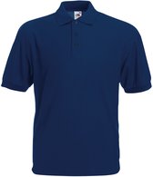 Fruit Of The Loom Heren 65/35 Pique Poloshirt Korte Mouwen (Marine)