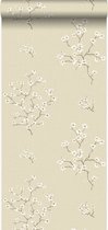 Origin Wallcoverings behang bloesemtak glanzend goud - 346542 - 53 cm x 10,05 m