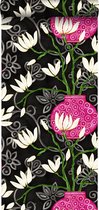 Origin behang magnolia zwart en roze - 346927 - 53 cm x 10,05 m