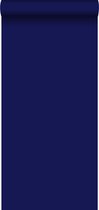 Origin behang effen indigoblauw - 346903 - 53 cm x 10,05 m