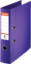 Esselte No.1 Power PP Ordner Van Hoge Kwaliteit Met Etikethouder - 2-Gaats Met Een Rugbreedte Van 75mm - Capaciteit: 500 A4-Vel - FSC® Gecertificeerd - Violet - Voor Thuiswerken - Ideaal Voor