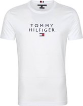 Tommy Hilfiger Logo Flag T-shirt Wit - maat XL