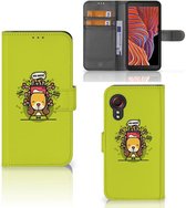 Smartphone Hoesje Samsung Galaxy Xcover 5 | Xcover 5 Enterprise Edition Flipcover Doggy Biscuit