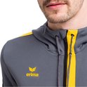 Erima Six Wings Trainingsjack Met Capuchon voor Heren | Zwart - Wit