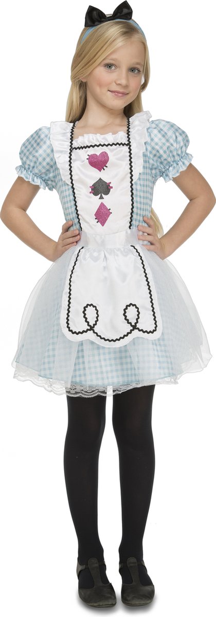 VIVING COSTUMES / JUINSA - Alice kostuum voor meisjes - 7 - 9 jaar - Kinderkostuums