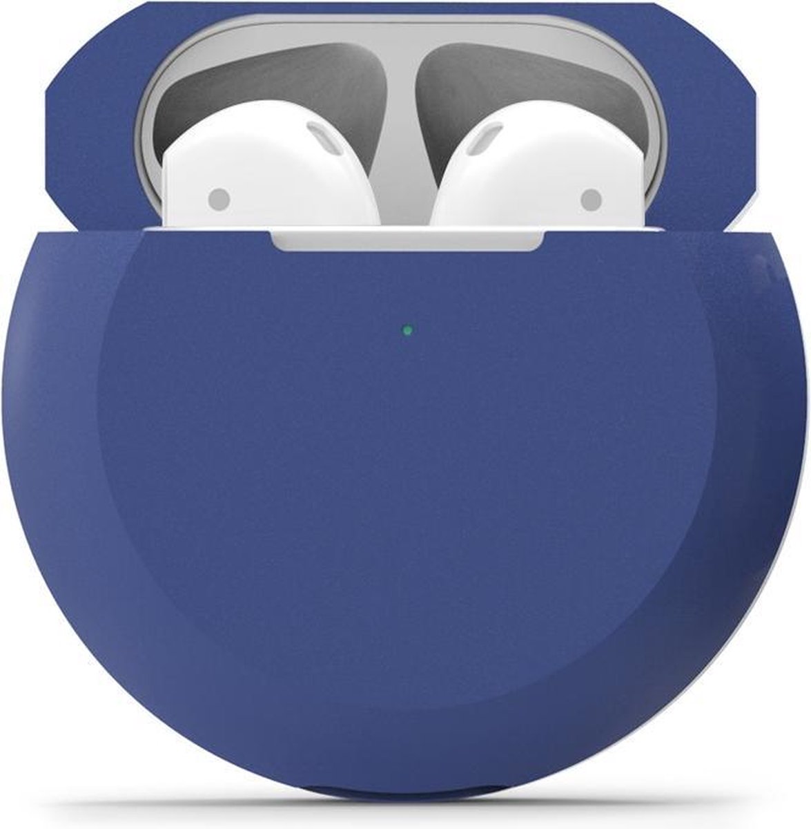 AirPods hoesje van By Qubix - AirPods 1/2 hoesje siliconen shockprotect series - blauw