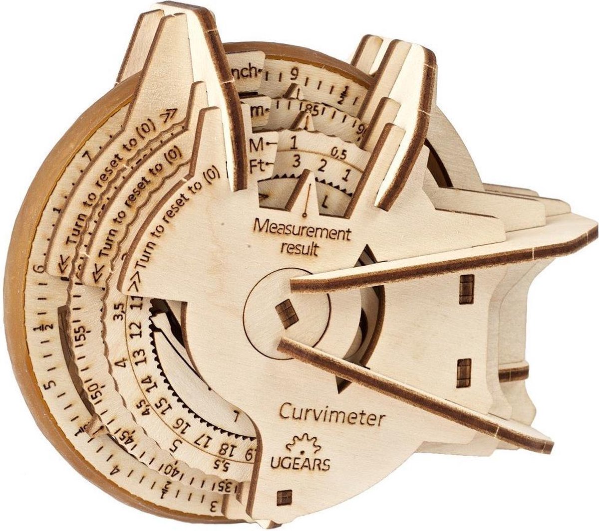 UGEARS Houten 3D Model - Stem Lab - Krommingsmeter — afbeelding 2
