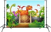 2.1mx 1.5m Dinosaur World Cartoon Fotoshoot Scene Photography Achtergronddoek (W104)