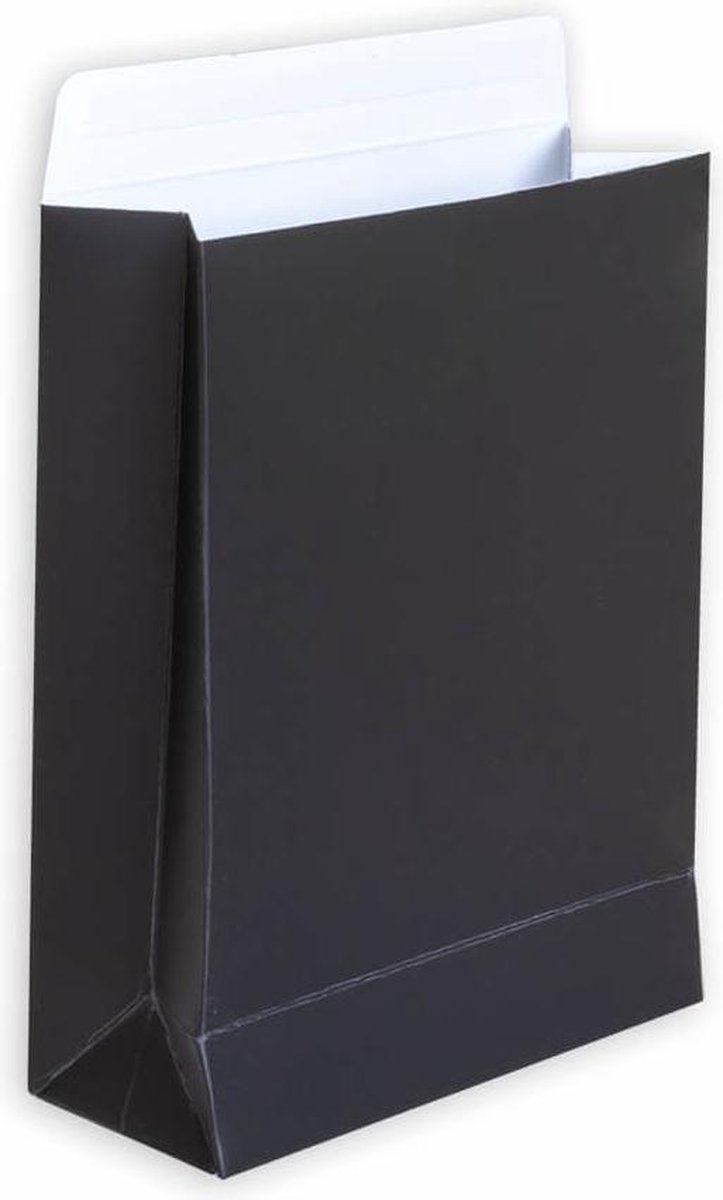 25x Cadeauzakken Zwart Mat Small - 12x5x16cm