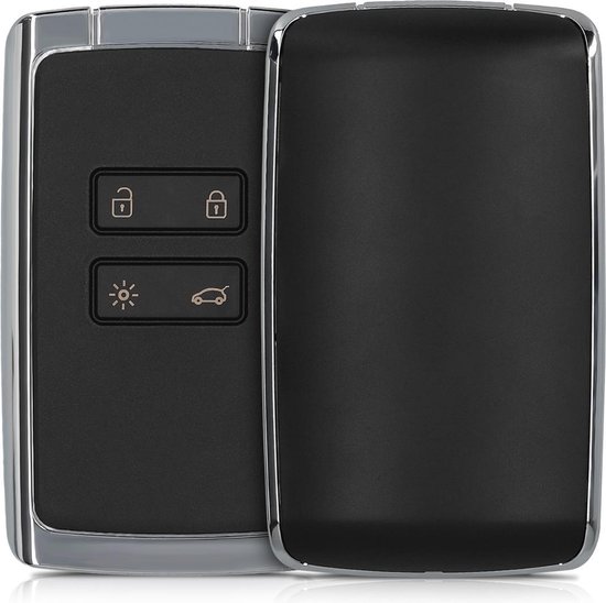 kwmobile autosleutelcover compatibel met Mazda 2-knops Keyless Go autosleutel - vervangende sleutelbehuizing - zonder transponder - zwart
