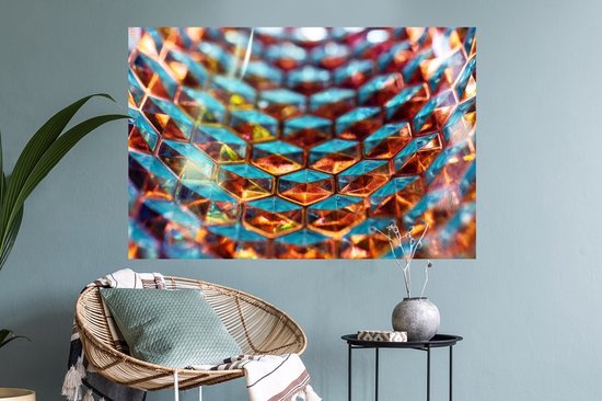 Stickers muraux - Film Autocollant - Nid d'Abeille en Verres - 90x60 cm - Film Adhésif - Stickers muraux Muraux Chambre d'Enfant - Papier Peint Auto Adhésif