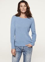 Loop.a life - Heren Trui - Duurzame Trui - Classy Boatneck Sweater - sky blue - Heren Sweater - Maat XL