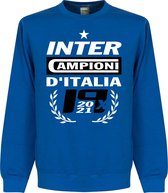 Inter Milan Kampioens Sweater 2021 - Blauw - Kinderen - 128