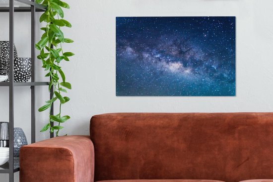 Toile claire ciel étoilé 2cm 60x40 cm - Tirage photo sur toile (Décoration murale salon / chambre)