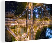 Peinture sur toile Routes de Thaïlande - 140x90 cm - Décoration murale