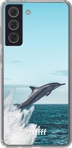 6F hoesje - geschikt voor Samsung Galaxy S21 FE -  Transparant TPU Case - Dolphin #ffffff