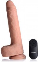 Vibrerende & Stotende Realistische XL Dildo Met Balzak - 17.8 cm