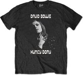 David Bowie Heren Tshirt -L- Hunky Dory 1 Zwart
