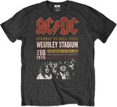 AC/DC Heren Tshirt -M- Wembey '79 Eco Zwart