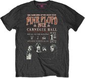 Pink Floyd - Carnegie '72 Heren T-shirt - Eco - 2XL - Zwart