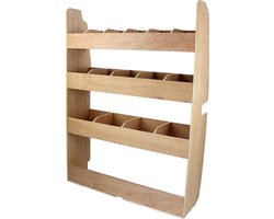 Monster Racking Ford Transit Custom SWB Bedrijfswagen interieur- Hout - opslag bestelbus stellingkast bedrijfswageninrichting