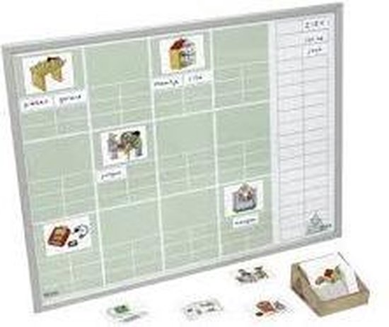 Kinder dagplanner - beschrijfbaar en voor magnetische pictogrammen