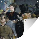 Tuindoek The Café-Concert - Edouard Manet - 100x100 cm