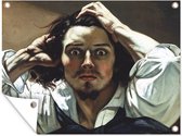 Affiche de jardin Gustave Courbet (2) - Les désespérés - peinture de Gustave Courbet affiche de jardin toile en vrac 80x60 cm - Toile de jardin / Toile d'extérieur / Peintures d'extérieur (décoration de jardin)