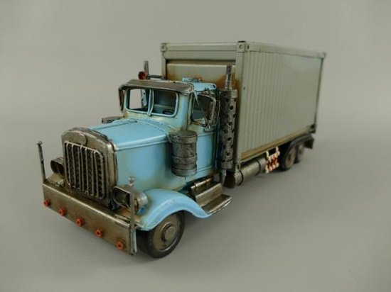 vrachtwagen - antieke vrachtwagen - ijzer - 10 cm hoog