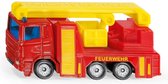 Siku Scania Feuerwehr Hoogwerker 12 Cm Staal Rood/geel (1080)