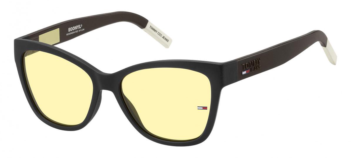 Tommy Hilfiger Zonnebril 0026/s Cat.3 Cat-eye Nylon Zwart/geel