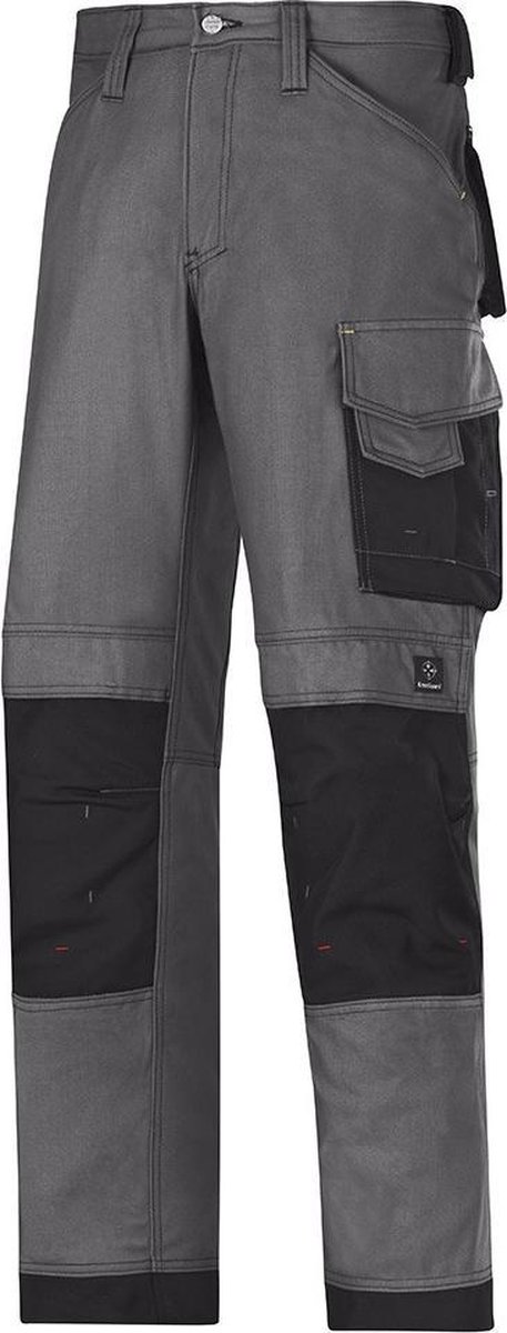 Snickers canvas werkbroek - grijs/zwart - maat 50