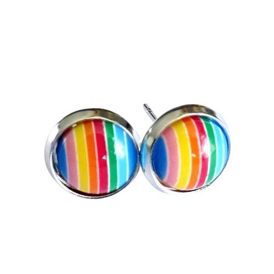 2 Love it Rainbow - Oorknopjes - 8 mm doorsnee - Kinderen