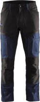 Blaklader Service werkbroek met stretch 1456-1845 - Mannen - Dark Navy/Zwart - 52