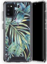 Selencia Zarya Fashion Extra Beschermende Backcover Samsung Galaxy A41 - Green Jungle Leaves