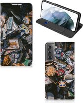 Hoesje Personaliseren Geschikt voor Samsung Galaxy S21 FE Foto Cover Badges