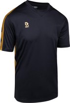Robey Performance Shirt voetbalshirt kinderen korte mouwen (maat 128) - Zwart/Goud