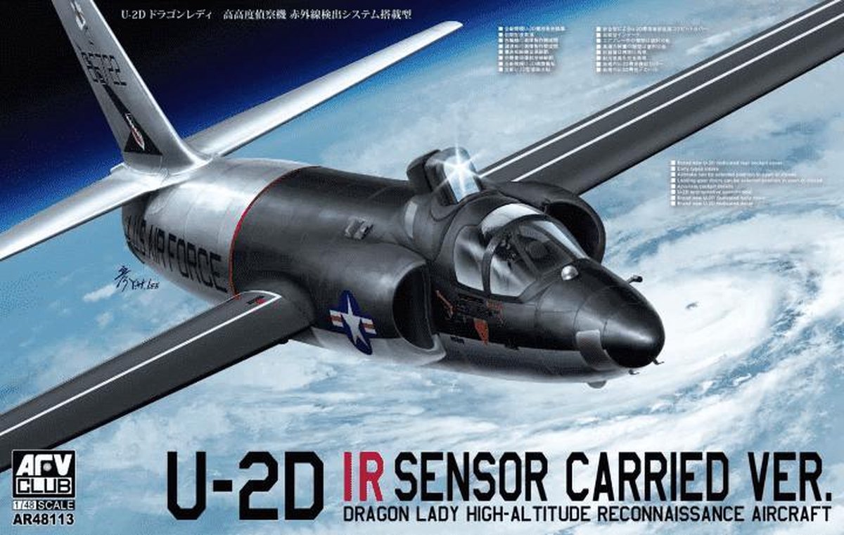 AFV Club Modelbouwpakket Militaire voertuigen - AR48113 Lockheed U-2D IR Sensor Carried ver. Plastic - 1:48 - Modelbouw