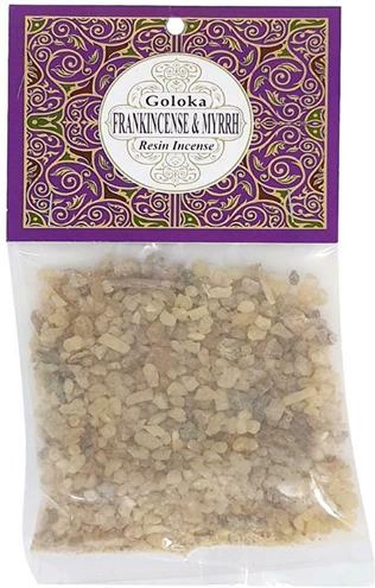 Goloka - Frankincense - Myrrh - Wierookhars - Resin incense - wierookkorrels - zakje 30 gram