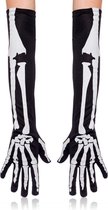 Atixo Kostuum Handschoenen Skeleton Zwart/Wit