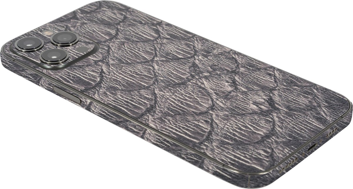 ScreenSafe Skin iPhone 12 Taupe Triangle met logo