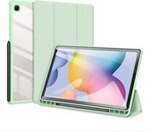 Dux Ducis - Tablet hoes geschikt voor Samsung Galaxy Tab S6 Lite - Toby Series - Tri-Fold Book Case - Groen